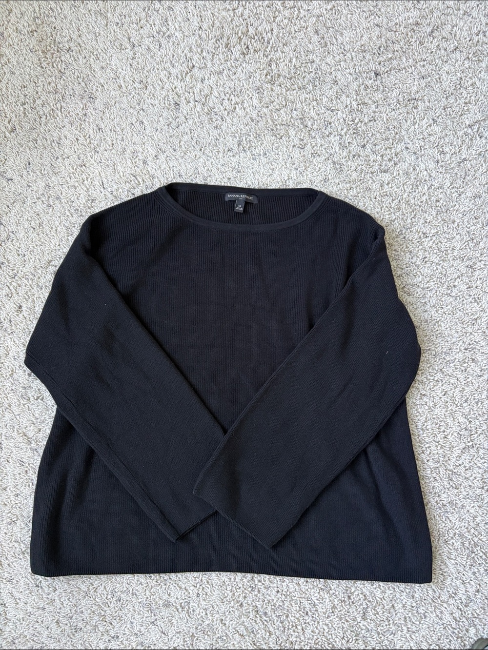 Banana Republic Black Women's Crewneck Sweater XL